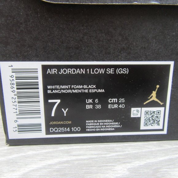 Air Jordan 1 Low SE Pastel Tie-Dye GS Size 7Y / Women's Size 8.5 NEW DQ2514-100 - Picture 13 of 14